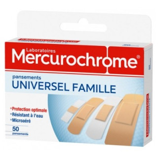 Pansements Mercurochrome Universel Famille 50