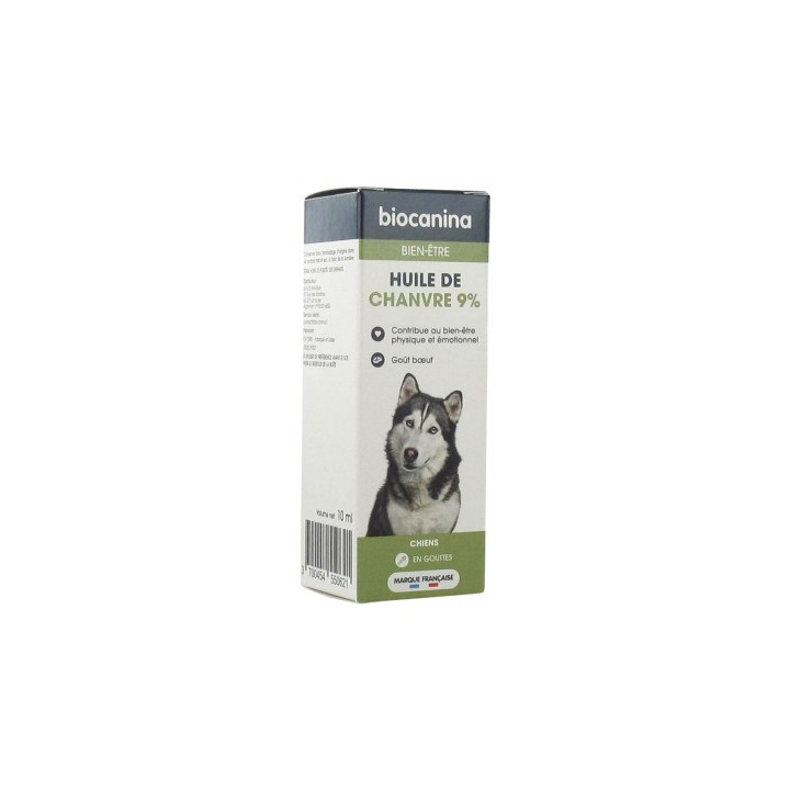 Huile de Chanvre 9% pour Chien - Biocanina