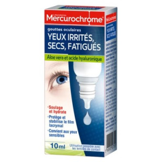 Mercurochrome Yeux Irrités - Soulagement pour les yeux secs