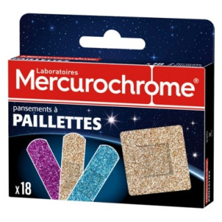Pansements Mercurochrome à paillettes