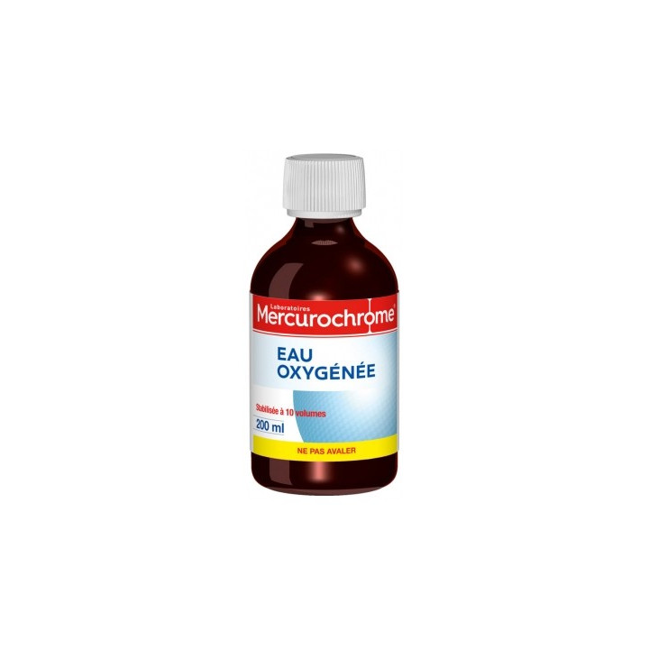 Eau Oxygénée 10 Volumes Mercurochrome pour décoloration cheveux