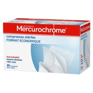 Compresses stériles Mercurochrome 60