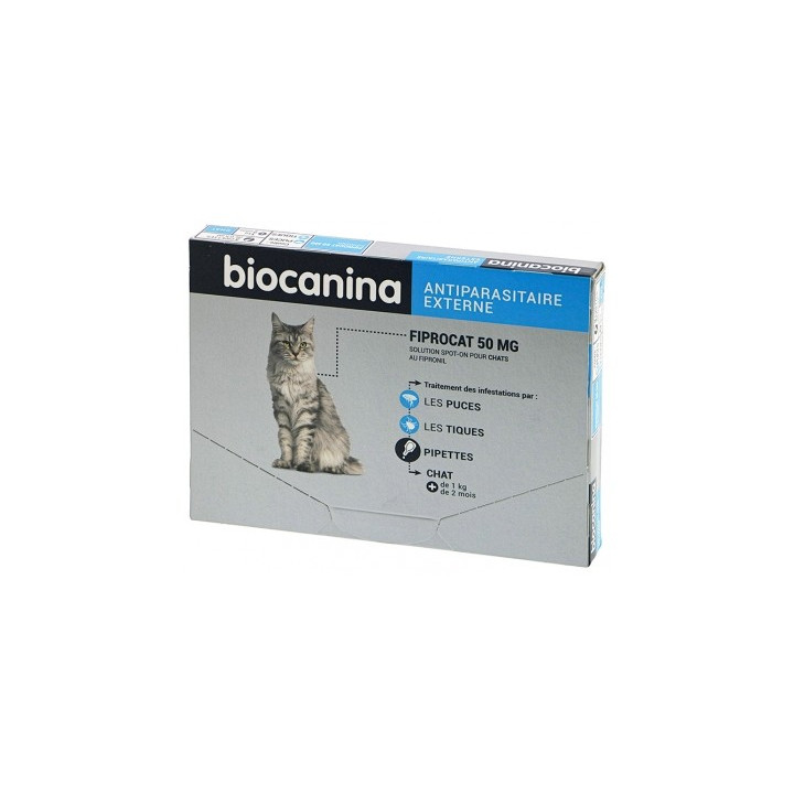 Biocanina Fiprocat 50 mg pour chats