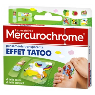 Pansements transparents Mercurochrome Effet Tatouage