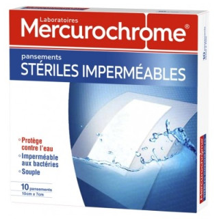Pansements stériles imperméables Mercurochrome