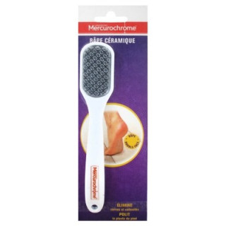 Râpe Céramique Mercurochrome pour pieds doux