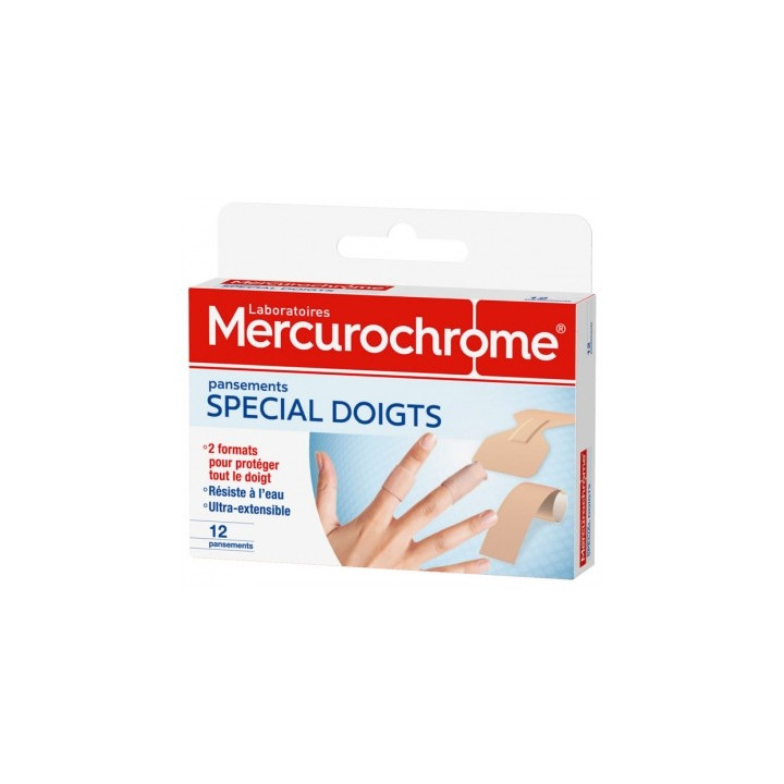 Pansements Mercurochrome Spécial Doigts - Protection et confort