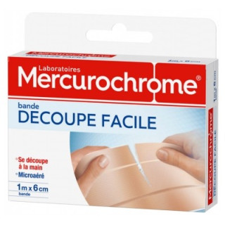 Bande adhésive Mercurochrome Découpe Facile