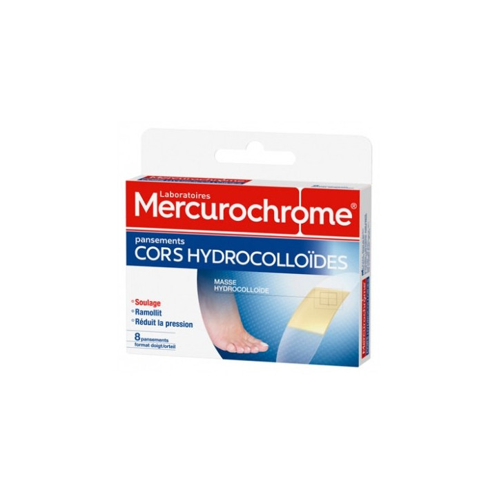 Pansements hydrocolloïdes Mercurochrome pour cors