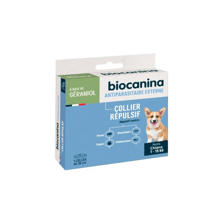 Collier répulsif Biocanina pour chiens de moins de 15 kg