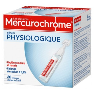 Sérum Physiologique Mercurochrome 30 unidoses