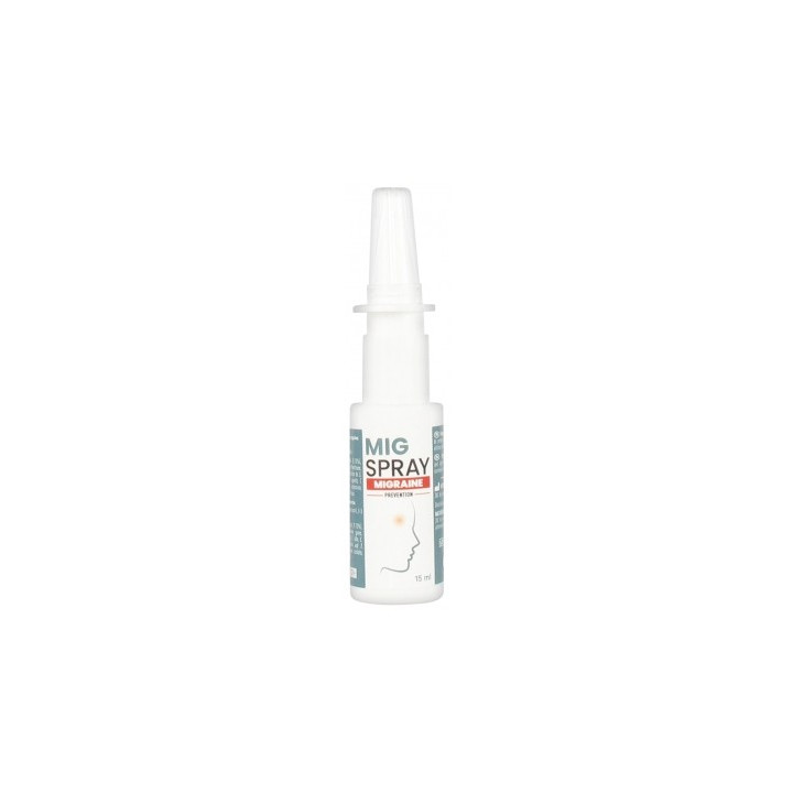 Mig Spray Migraine Spray Nasal 15 ml - Prévention naturelle