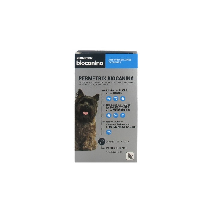 Biocanina Permetrix Petits Chiens