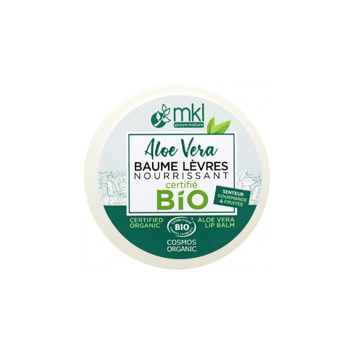Baume à lèvres bio Aloe Vera MKL Green Nature 10 ml