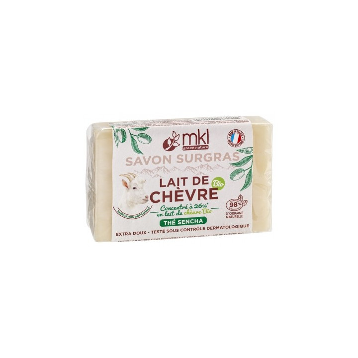 Savon surgras lait de chèvre bio thé Sencha