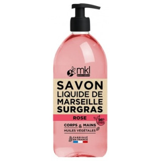 Savon Liquide de Marseille Surgras Rose - MKL Green Nature