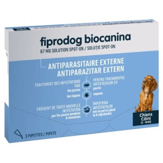 Biocanina Fiprodog 67 mg pour petits chiens