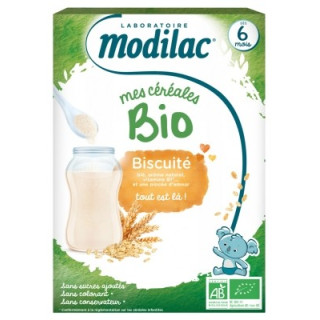 Modilac Mes Céréales Bio Biscuité Dès 6 Mois
