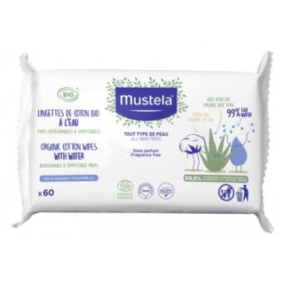 Lingettes de coton bio Mustela