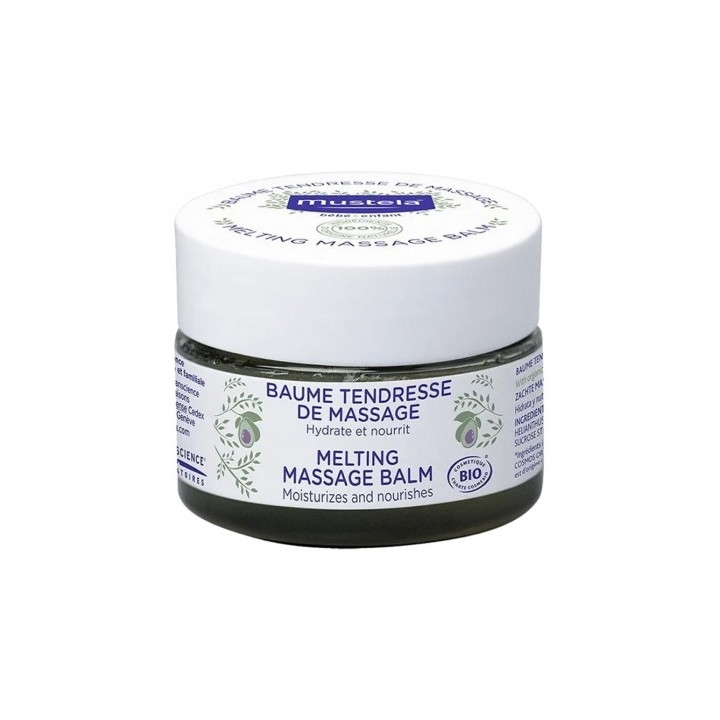 Baume Tendresse de Massage Bio Mustela - Soin cocooning pour bébé