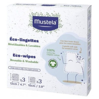Éco-Lingettes Mustela - Lingettes réutilisables en coton bio