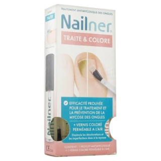 Nailner Traite & Colore 2 Vernis - Traitement antimycosique