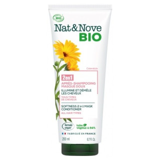 Nat&Nove Bio 2en1 Après-Shampoing Masque Doux Calendula