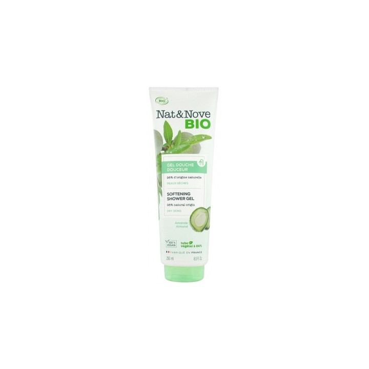Gel douche bio Nat&Nove Douceur Amande 250ml