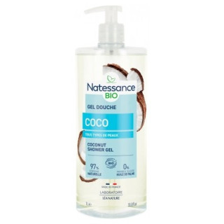 Gel Douche Rafraîchissant Eau de Coco Bio - Natessance