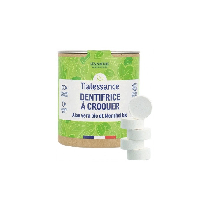 Dentifrice à croquer bio Natessance