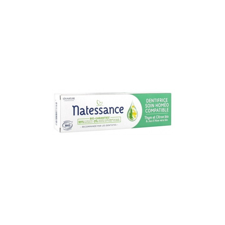 Dentifrice bio homéopathique Natessance 75ml