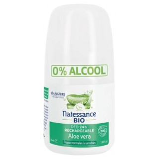 Déodorant 24H Aloe Vera Bio Rechargeable Natessance