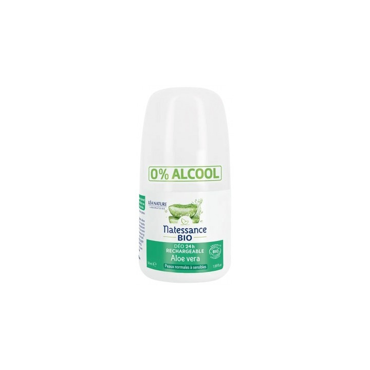 Déodorant 24H Aloe Vera Bio Rechargeable Natessance