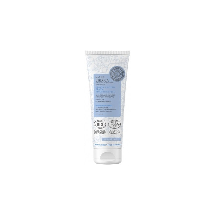 Masque Peeling Noir Purifiant Bio de Natura Siberica