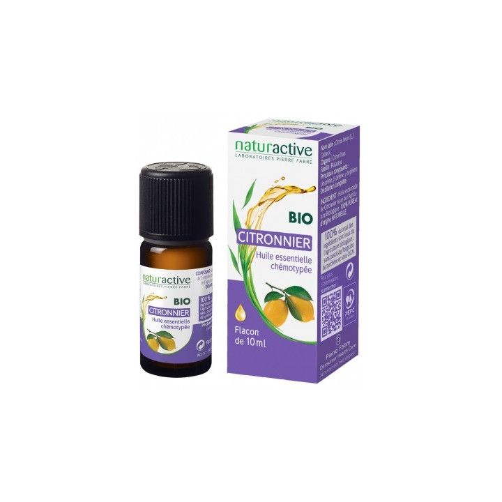 Huile Essentielle de Citronnier Bio Naturactive 10 ml