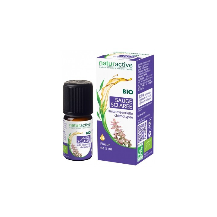 Huile essentielle de Sauge sclarée Bio - Naturactive