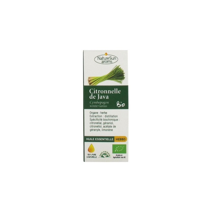 Huile Essentielle de Citronnelle de Java Bio 10 ml