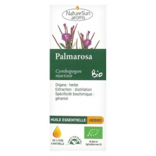 Huile Essentielle de Palmarosa Bio 10 ml