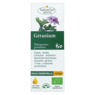 Huile Essentielle de Géranium Bio - NatureSun Aroms