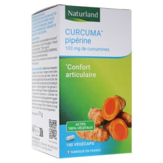 Naturland Curcuma Pipérine - Complément alimentaire pour le confort articulaire