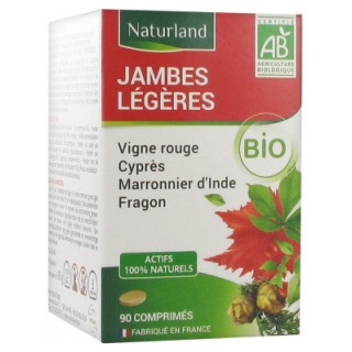 Naturland Jambes Légères Bio - Complément alimentaire pour jambes légères