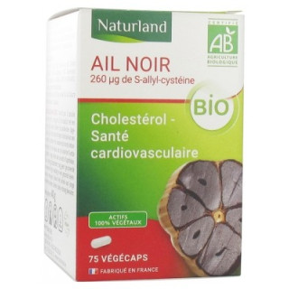 Naturland Ail Noir Bio - Complément alimentaire pour la santé cardiovasculaire