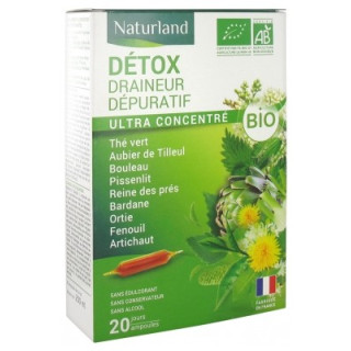 Naturland Détox Draineur Dépuratif Bio - Complément Alimentaire