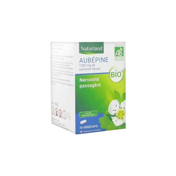 Naturland Aubépine Bio - Complément alimentaire pour la détente