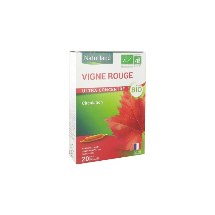 Naturland Circulation Vigne Rouge Bio - Complément Alimentaire
