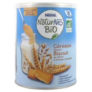 Céréales bio Nestlé Naturnes Saveur Biscuit 240g