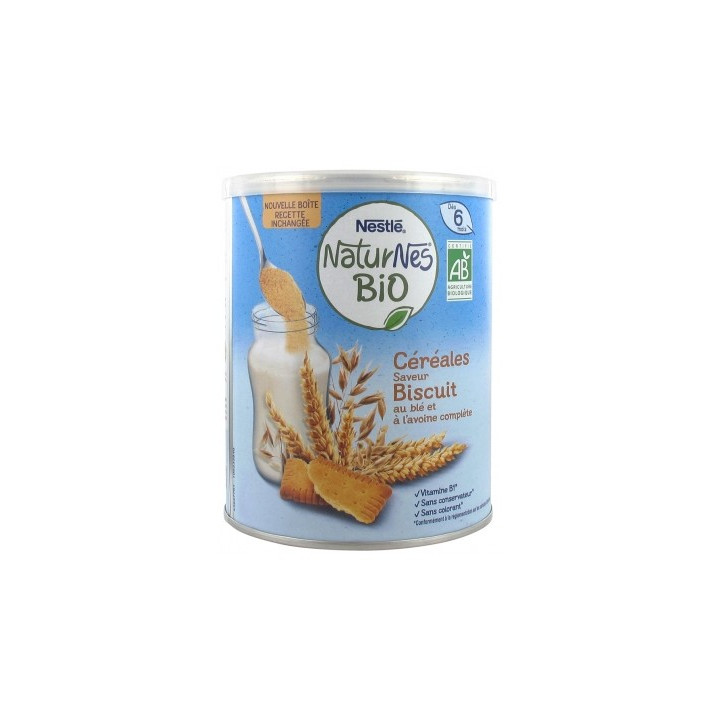 Céréales bio Nestlé Naturnes Saveur Biscuit 240g