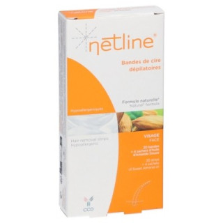 Épilation visage - Bandes de cire Netline