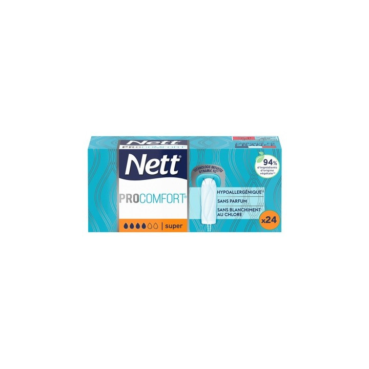 Tampons Nett ProComfort Super - Confort et protection optimale