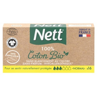 Tampons Nett 100% Coton Bio Normal